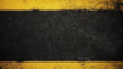 Wall Mural - vintage, grungy background with textured yellow and black splash. artistic brush strokes, ink splatt