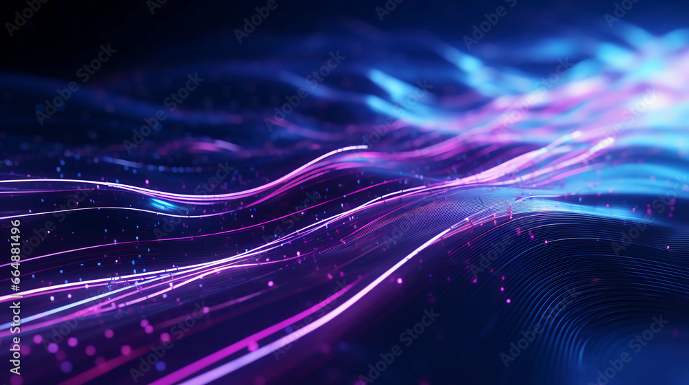 Abstract digital graphics Futuristic 3D Concept, AI and Big Data ...