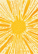 © VICHIZH - Illustration summer yellow light bright abstract background design sun ray orange burst retro