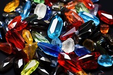 Fake Plastic Jewels Spilled From A Masculine