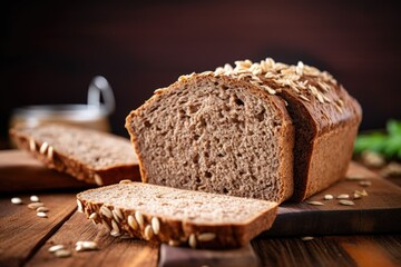 Sticker - cracked open loaf of sprouted grain bread