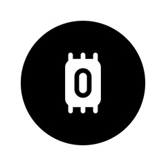 Sticker - rug circular glyph icon