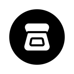 Sticker - scanner circular glyph icon