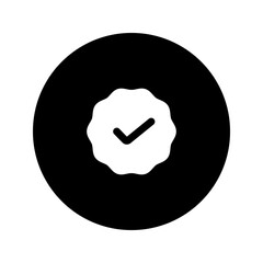 Poster - warranty circular glyph icon