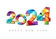 2024 Happy New Year Greeting Card
