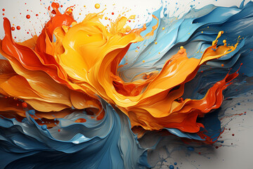 Aufkleber - A series of digital artworks showcasing the abstract shapes and patterns created by a tornado's wind and debris. 