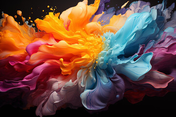 Poster - A series of digital artworks showcasing the abstract shapes and patterns created by a tornado's wind and debris. 
