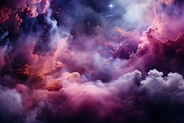 Wall Mural - Universe with stars, constellations, galaxies, nebulae and gas and dust clouds