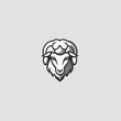 Sheep head symbol illustration vector