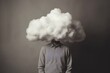 © Lumos Maxima - Man with cloud over his head depicting solitude and depression