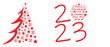 © 42L - Christmas background. Christmas pine fir tree. Winter holiday composition. Greeting card, banner, poster