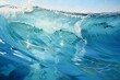 Water with perfect clarity and two gentle waves. Generative AI
