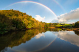 Fototapeta Tęcza - Rainbow on the River.