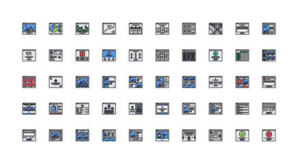 interface icon set