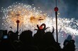 Demonios de San Juan en Mallorca durante la noche del 23 de junio