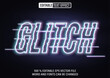 © Supriyadi - Editable glitch neon text effect 3d style template