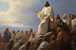 The Sermon on the Mount, Jesus teaching the masses