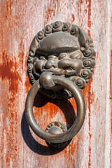 Poster - lion head knocker