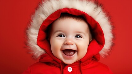 Sticker - Cute baby laughing