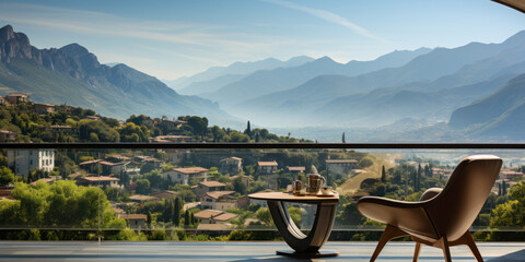 Wall Mural - The empty winding mountain road