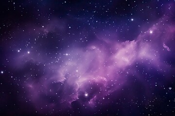Wall Mural - Purple Galaxy space stars in Outer Space.