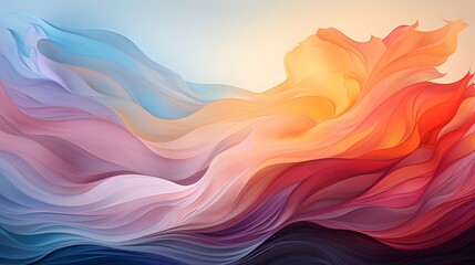 Wall Mural - Abstract Background: Colorful Shapes