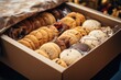 © CojanAI - Cookie Variety To-Go: A Sweet Selection in a Takeout Box