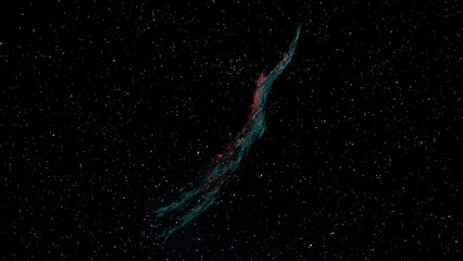 Wall Mural - animation of a delicate and colorful nebula in outer space