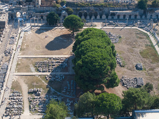 Wall Mural - Ephesus Ancient City (Efes Antik Kenti) Drone Photo, Selcuk Izmir, Turkey (Turkiye)