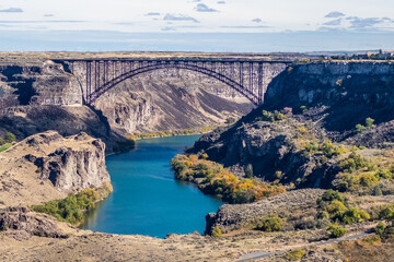 Perrine Memorial Bridge over Snake River in Twin Falls, Idaho