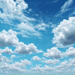 blue sky with clouds