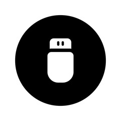 Sticker - flashdisk circular glyph icon