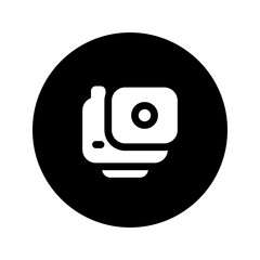 Sticker - gopro circular glyph icon