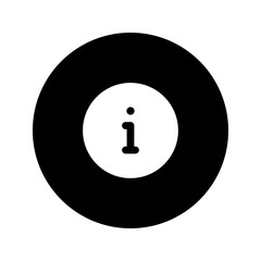 Sticker - info circular glyph icon