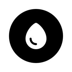 Sticker - water circular glyph icon