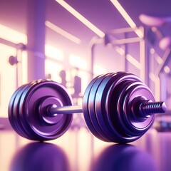 purple barbell