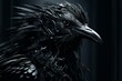 Dark avian creature with no mention of generative AI, brands or celebrities