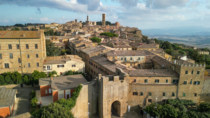 Sticker - Aerial view of Volterra, a medieval city of Tuscany