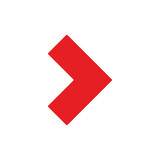 Fototapeta Młodzieżowe - red arrow icon vector	
