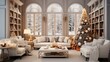 Elegant design, Living room with Christmas theme.