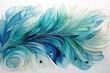 feathers abstract Modern illustration art