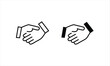 People handshaking icon