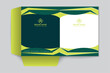 Modern  presentation folder design green color