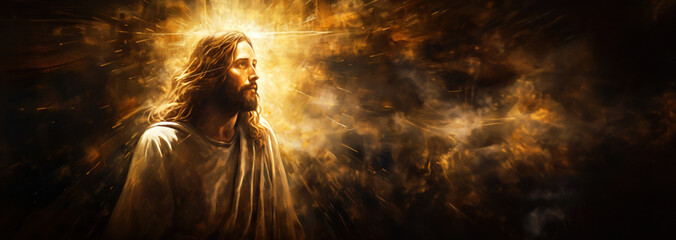 Jesus christ son of god illustration.