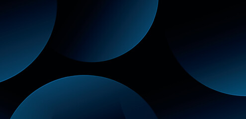 Poster - dark blue background. Geometric abstract background with dark blue circle space futuristic background design.