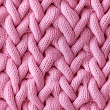 Pink Knitting Pattern Seamless Texture, Generative Ai