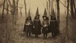 © Wiktoria - children kids halloween scary vintage photography masks 19th century horror costumes party