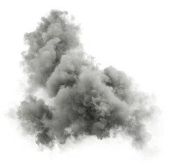 Aufkleber - Meteorology gloomy clouds isolated on transparent backgrounds 3d illustration png