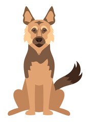 Sticker - dog german shepherd