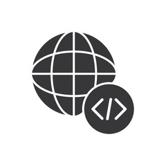 programming coding icon - internet icon